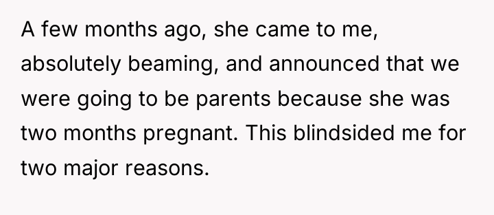 A few months ago, she came to me, absolutely beaming,...