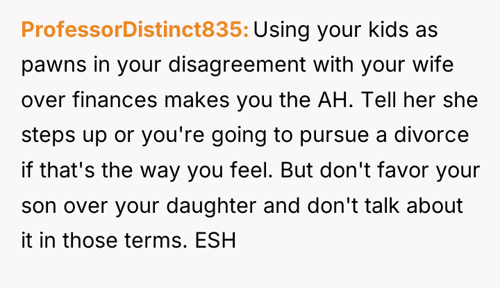ProfessorDistinct835 Using your kids as pawns in your disagreement with...