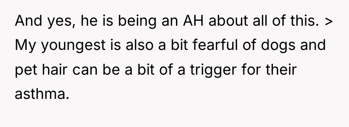 And yes, he is being an AH about all of...