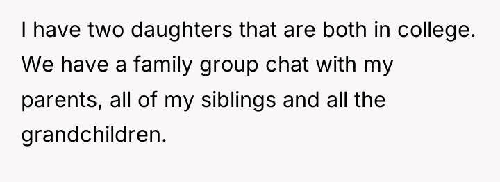 I have two daughters that are both in college. We...
