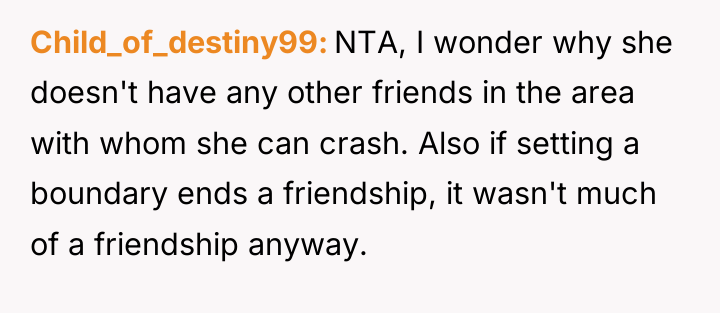 Child_of_destiny99 NTA, I wonder why she doesn't have any other...