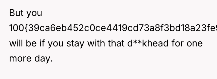 But you 100{39ca6eb452c0ce4419cd73a8f3bd18a23fe95ab4febb092bc2ab1b542eeea82f} will be if you stay with that...