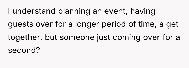 I understand planning an event, having guests over for a...