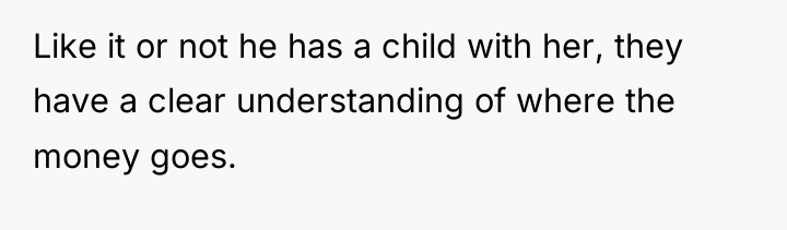 Like it or not he has a child with her,...