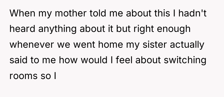 When my mother told me about this I hadn't heard...