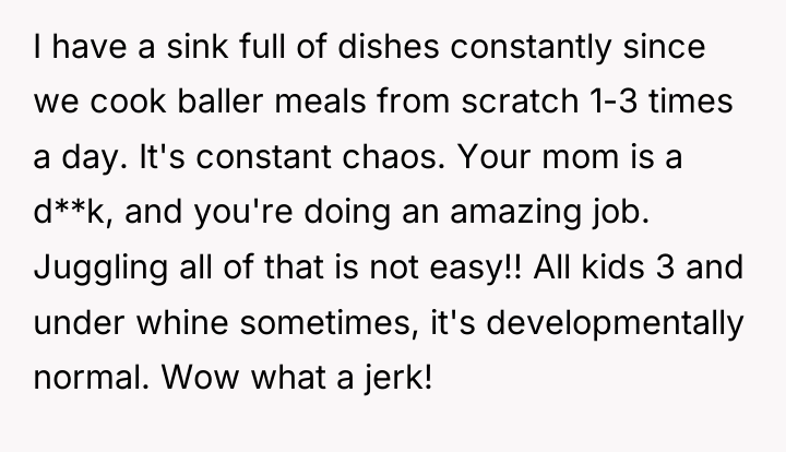 I have a sink full of dishes constantly since we...