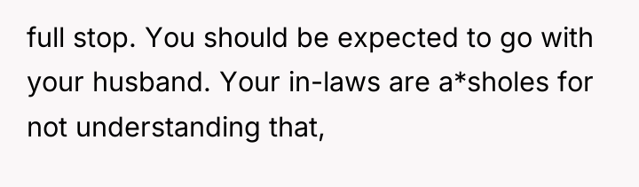 full stop. You should be expected to go with your...
