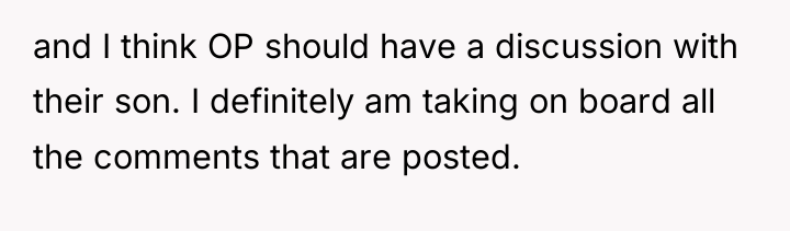 and I think OP should have a discussion with their...