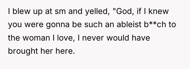 I blew up at sm and yelled, "God, if I...