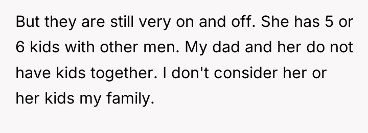 But they are still very on and off. She has...