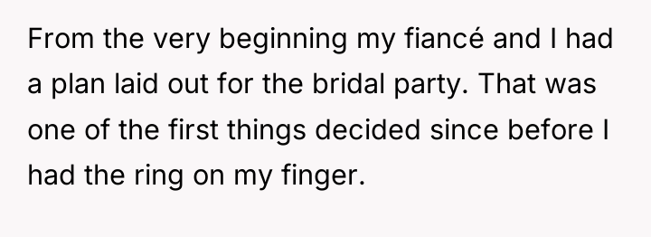 From the very beginning my fiancé and I had a...