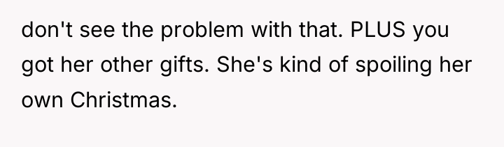 don't see the problem with that. PLUS you got her...