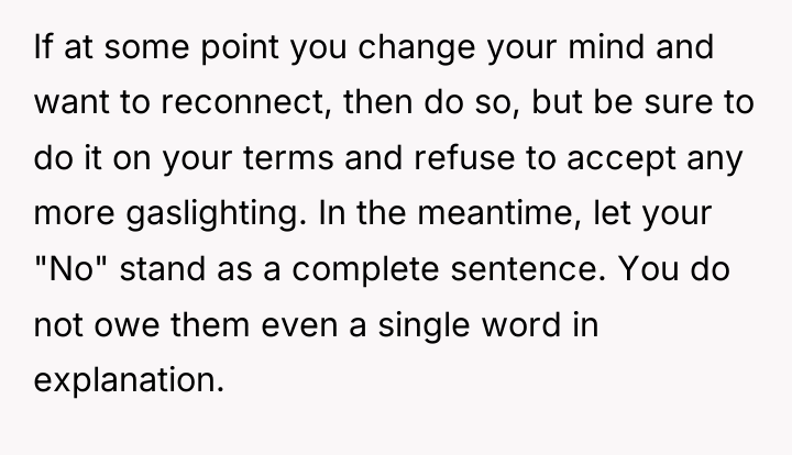 If at some point you change your mind and want...