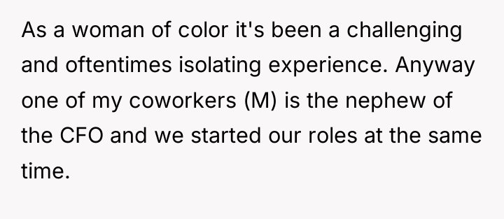 As a woman of color it's been a challenging and...