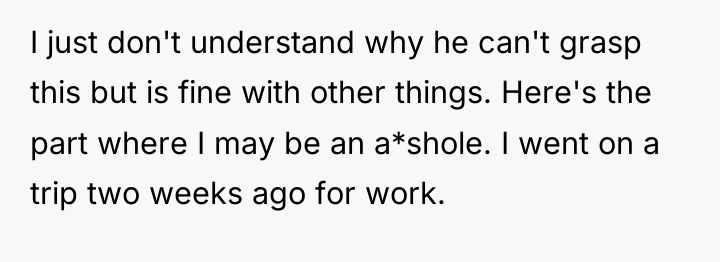 I just don't understand why he can't grasp this but...