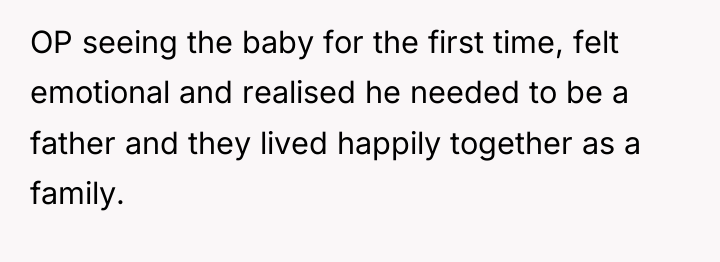OP seeing the baby for the first time, felt emotional...