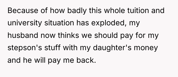 Because of how badly this whole tuition and university situation...