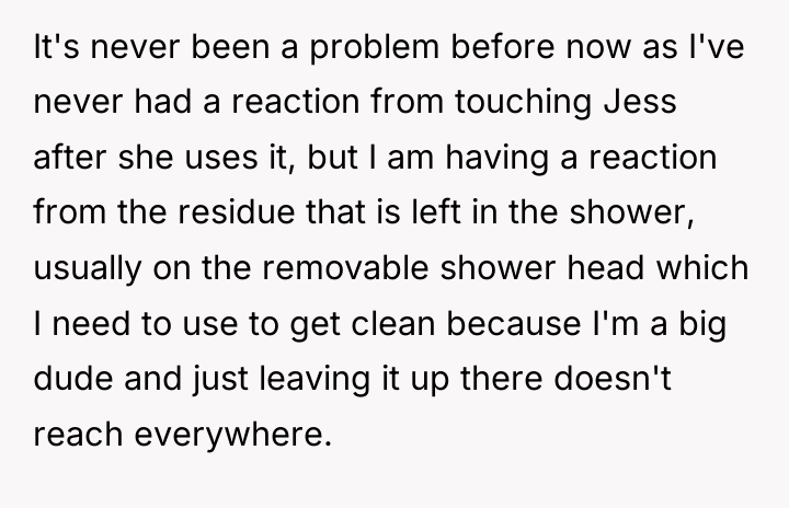 It's never been a problem before now as I've never...