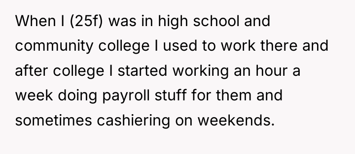 When I (25f) was in high school and community college...