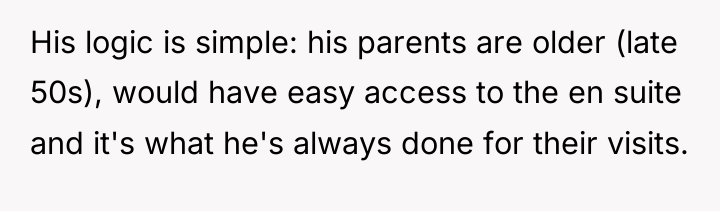 His logic is simple: his parents are older (late 50s),...
