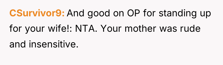 CSurvivor9 And good on OP for standing up for your...
