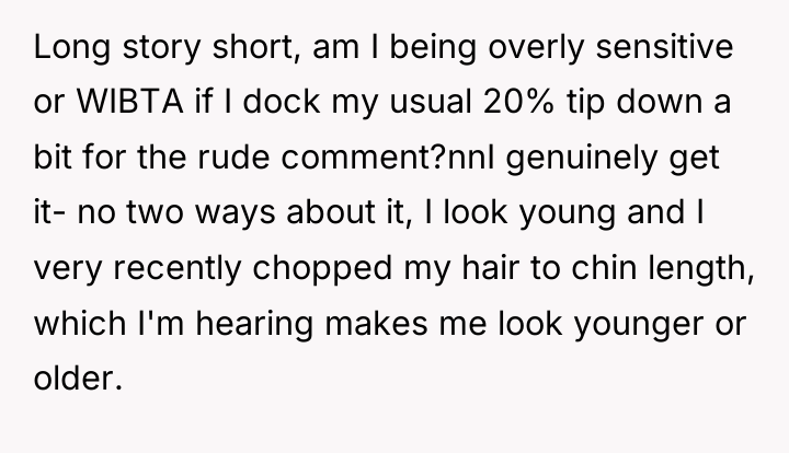 Long story short, am I being overly sensitive or WIBTA...