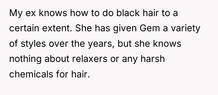 My ex knows how to do black hair to a...