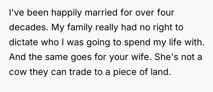I've been happily married for over four decades. My family...