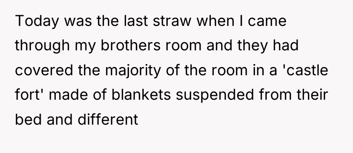 Today was the last straw when I came through my...