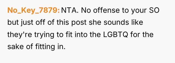 No_Key_7879 NTA. No offense to your SO but just off...