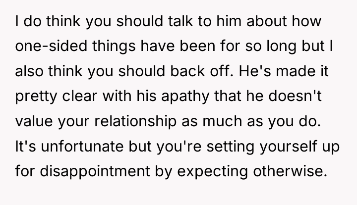 I do think you should talk to him about how...