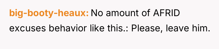 big-booty-heaux No amount of AFRID excuses behavior like this.: Please,...