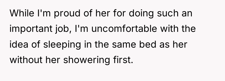 While I'm proud of her for doing such an important...