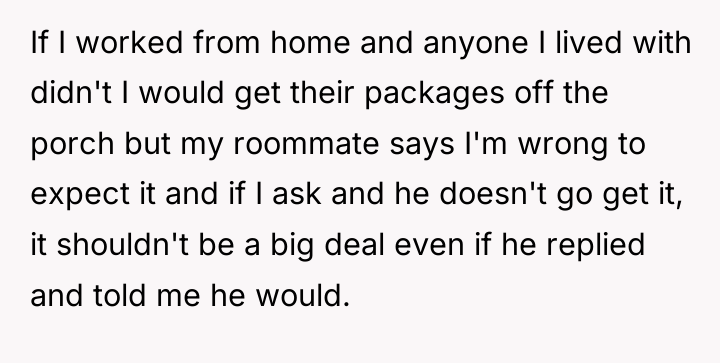 If I worked from home and anyone I lived with...