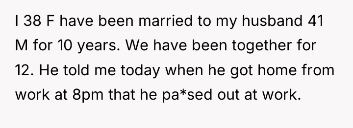 I 38 F have been married to my husband 41...