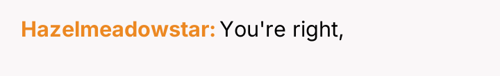 Hazelmeadowstar You're right,