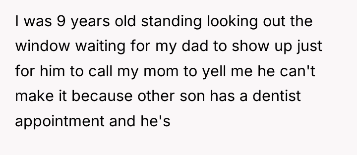I was 9 years old standing looking out the window...