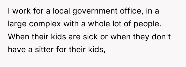 I work for a local government office, in a large...