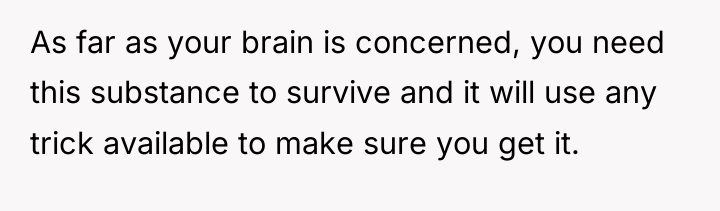 As far as your brain is concerned, you need this...
