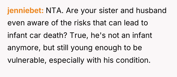 jenniebet NTA. Are your sister and husband even aware of...