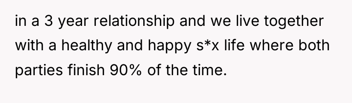 in a 3 year relationship and we live together with...