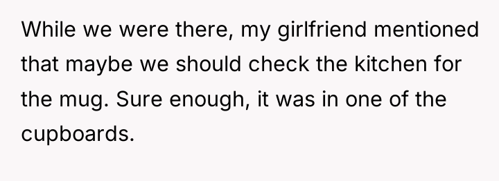 While we were there, my girlfriend mentioned that maybe we...