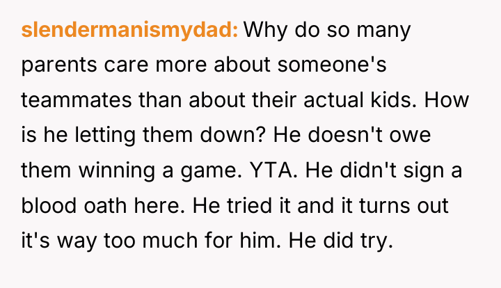slendermanismydad Why do so many parents care more about someone's...