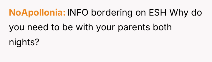 NoApollonia INFO bordering on ESH Why do you need to...