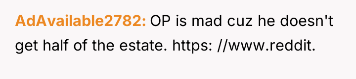 AdAvailable2782 OP is mad cuz he doesn't get half of...
