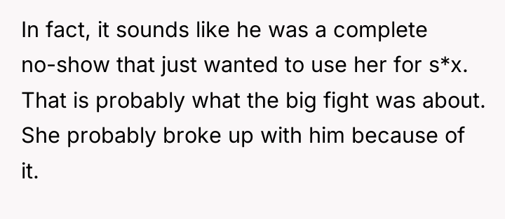 In fact, it sounds like he was a complete no-show...