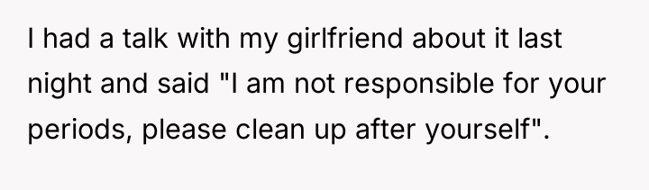 I had a talk with my girlfriend about it last...