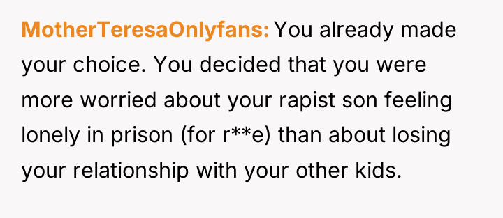 MotherTeresaOnlyfans You already made your choice. You decided that you...