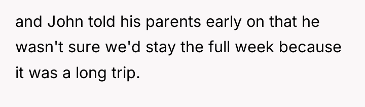 and John told his parents early on that he wasn't...