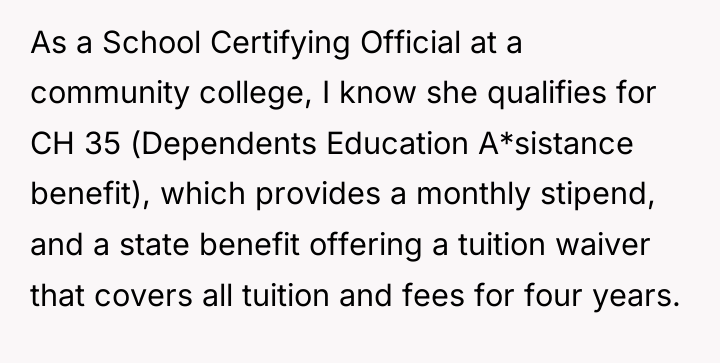 As a School Certifying Official at a community college, I...